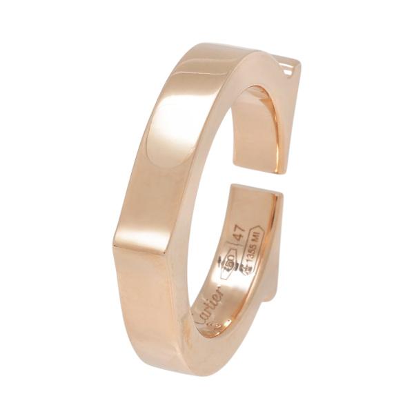 Cartier（カルティエ） Cフラット K18ピンクゴールド リング 中古