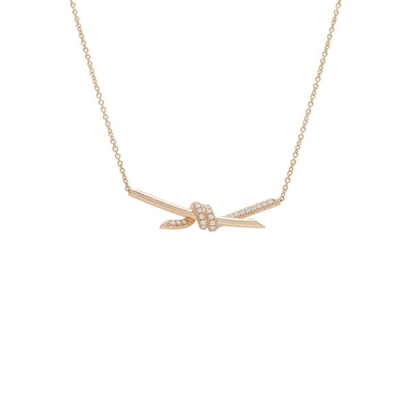 TIFFANY&Co.（ティファニー） ノット K18ローズゴールド ネックレス 