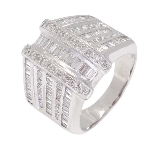 K18ホワイトゴールド ダイヤモンド リング : ジェムキャッスルゆきざき