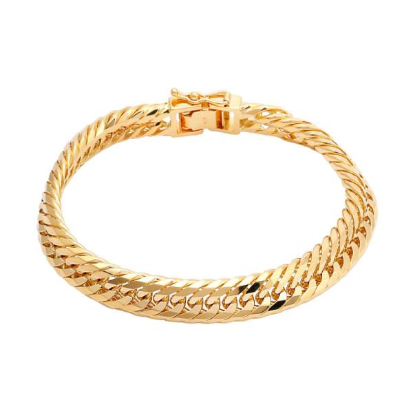 K18イエローゴールド 喜平 ブレスレット トリプル12面 約20cm 約51.64g