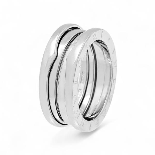BVLGARI ブルガリ B-ZERO1 ビーゼロワン ホワイトゴールド 14号 BVLGARI（ブルガリ） ビー・ゼロワン K18ホワイトゴールド リング 中古