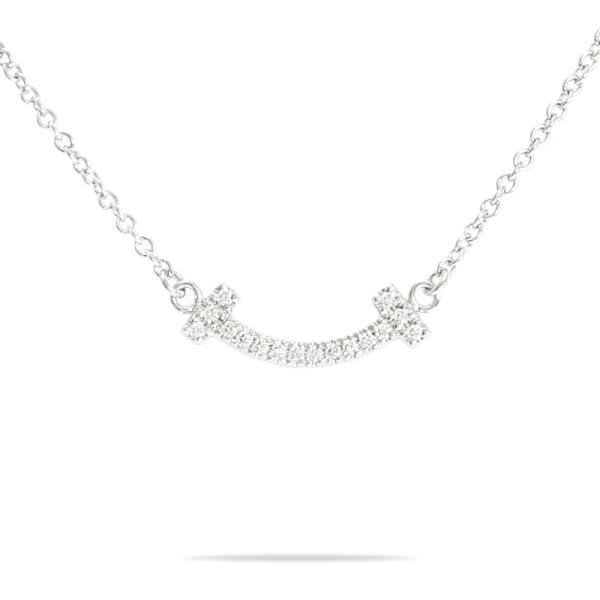 TIFFANY&Co.（ティファニー） T スマイル ミニ K18ホワイトゴールド