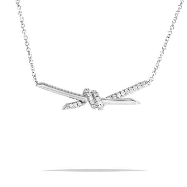 TIFFANY&Co.（ティファニー） ノット K18ホワイトゴールド ネックレス
