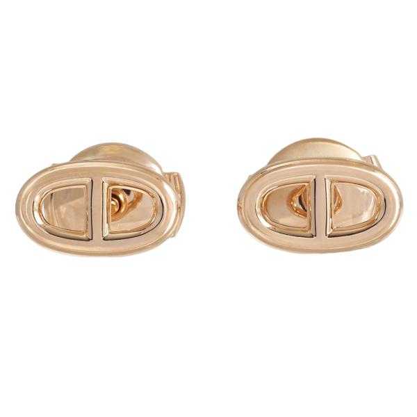 HERMES ファランドールTPM シェーヌダンクル　片耳用ピアス HERMES（エルメス） シェーヌダンクル ファランドール TPM K18ローズ