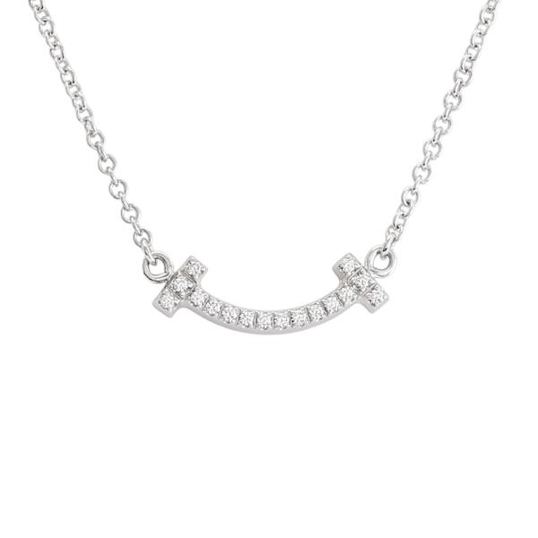 TIFFANY&Co.（ティファニー） T スマイル ミニ K18ホワイトゴールド