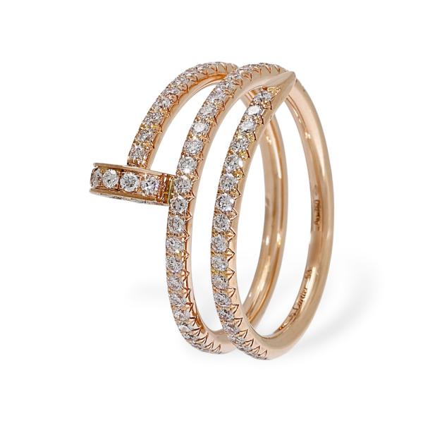 最終価格‼️カルティエ☆ジュストアンクルリング☆K18YG 750☆極美品！ Cartier（カルティエ） ジュストアンクル ダブル K18ピンクゴールド