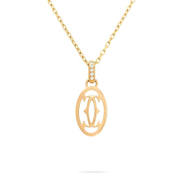 Cartier（カルティエ） C ドゥ ロゴ ドゥーブルC K18ピンクゴールド