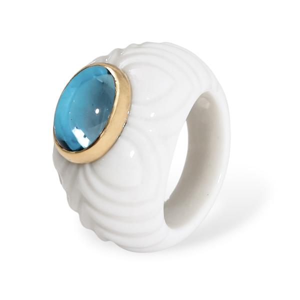 BVLGARI（ブルガリ） チャンドラ K18イエローゴールド セラミック