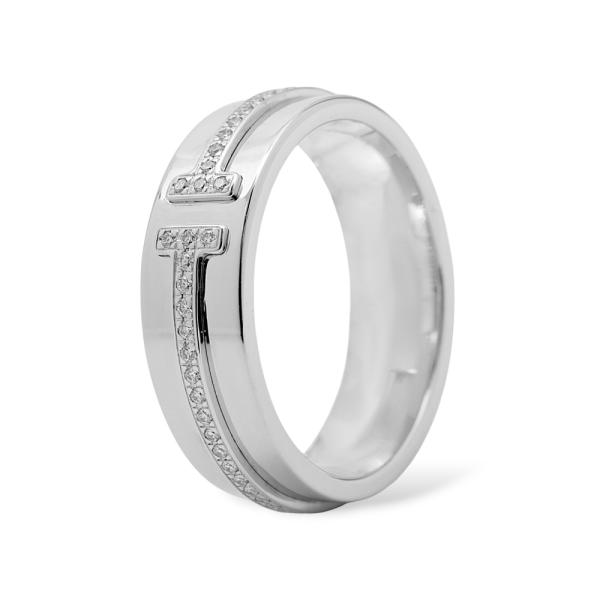 TIFFANY&Co.（ティファニー） T Tワン K18ホワイトゴールド リング