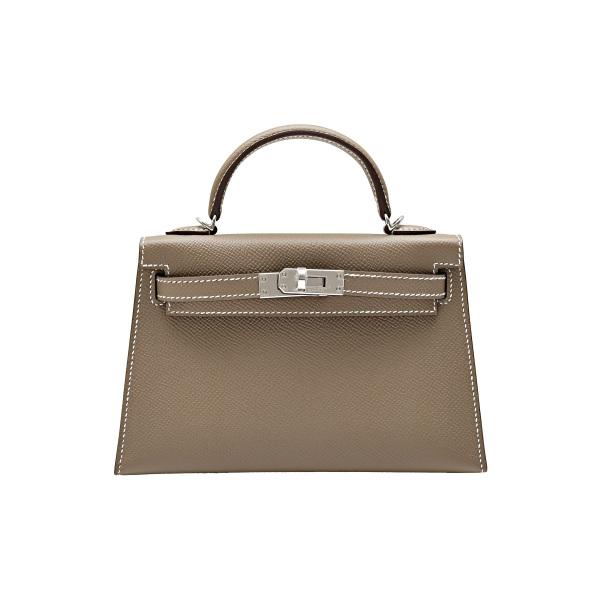 HERMES（エルメス） ケリー(その他) エプソン エトゥープ シルバー金具