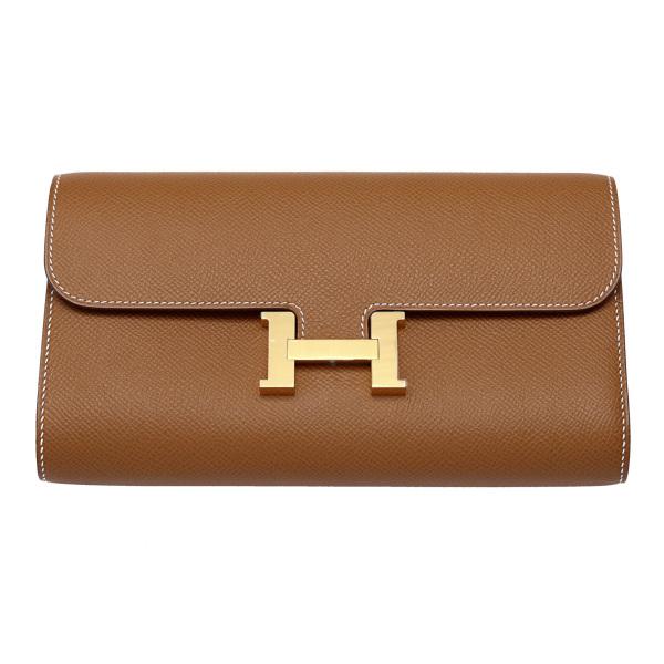 未使用級◇HERMES コンスタンススリム ヴォーエプソン 長財布 U刻印 