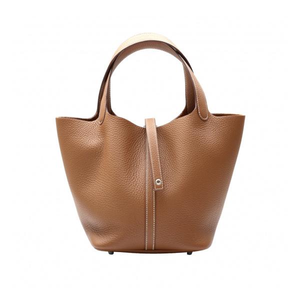 HERMES（エルメス） ピコタンロックMM トリヨンクレマンス ゴールド 