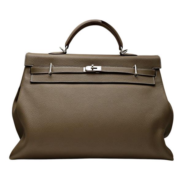 【新品未使用】エルメス ケリーベルト　エトゥープ　シルバー金具 【安心鑑定可】 新品未使用】エルメス ケリーベルト エトゥープ シルバー金具 【安心