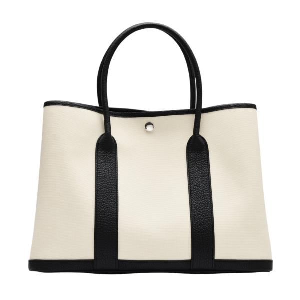 ❣️エルメス❣️ガーデンパーティーPM×ブラック刻印□Vハンドバッグ【美品】ネゴンダ HERMES エルメス ガーデンパーティ TPM □P刻印 ブラック