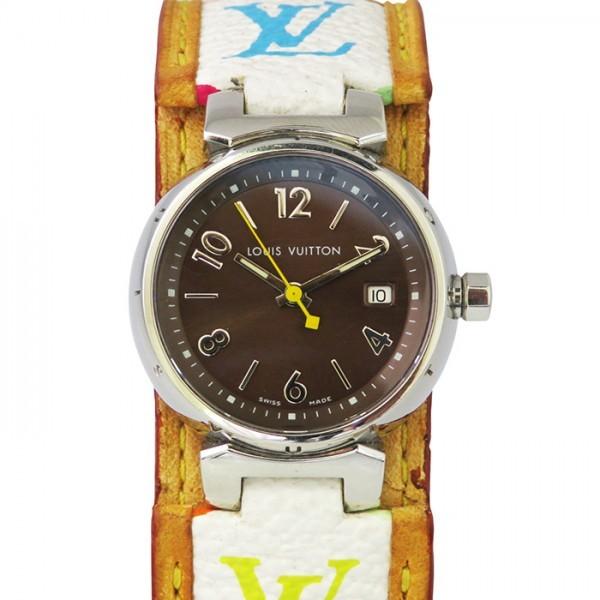 ルイヴィトン LOUIS VUITTON タンブール Q1211 腕時計 LOUIS VUITTON ルイ・ヴィトン タンブール Q1211 ブラウン文字盤