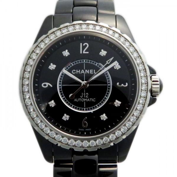 CHANEL シャネル J12 38mm ベゼルダイヤ H3109 ブラック文字盤