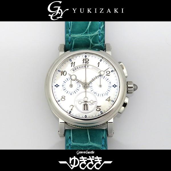 ブレゲ マリーン クロノグラフ 87st 5w 新品 986 レディース 腕時計 春の新作シューズ満載 ホワイト文字盤