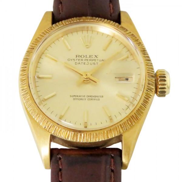 ロレックス Rolex デイトジャスト 6927 シャンパン文字盤 アンティーク 腕時計 レディース W1468 ジェムキャッスルゆきざき 通販 Yahoo ショッピング