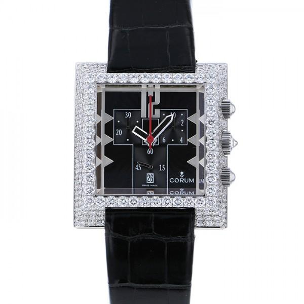 CORUM（コルム） ダイヤモンドベゼル ブラック文字盤 中古 腕時計