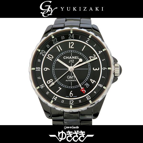 シャネル J12 Gmt H3102 メンズ 超歓迎された ブラック文字盤 腕時計
