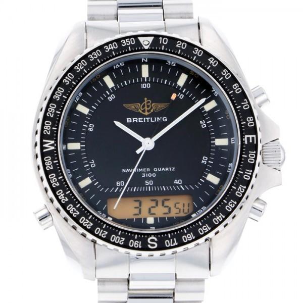 ブライトリング Breitling ナビタイマー クォーツ 3100 ブラック文字盤 中古 腕時計 メンズ W1716 ジェムキャッスルゆきざき 通販 Yahoo ショッピング