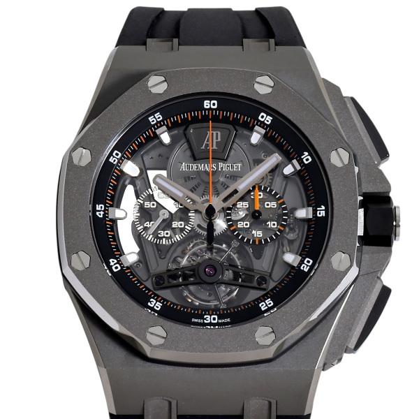 オーデマ ピゲ Audemars Piguet ロイヤルオークオフショア トゥールビヨン クロノグラフ ti Gg A002ca 01 ブラック文字盤 中古 腕時計 メンズ W2187 ジェムキャッスルゆきざき 通販 Yahoo ショッピング