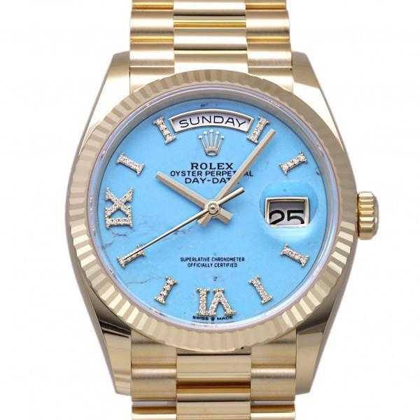 ロレックス Rolex デイデイト 36 1238 ターコイズブルー文字盤 新品 腕時計 メンズ W6577 ジェムキャッスルゆきざき 通販 Yahoo ショッピング
