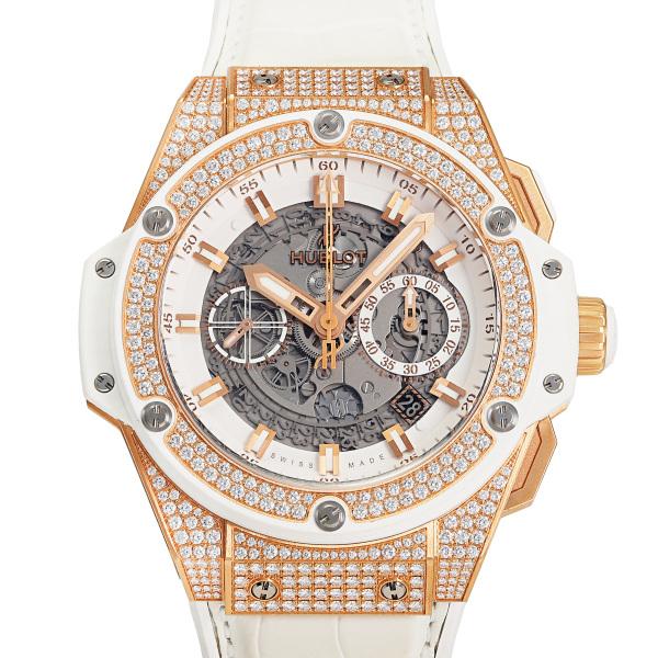 HUBLOT ウブロ キングパワー ウニコ キングゴールド ホワイト