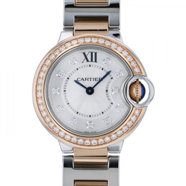 カルティエ Cartier バロンブルー 28mm W3BB0009 シルバー K18PG/SS クオーツ レディース 腕時計 BALLON BLEU DE CARTIER カルティエ Cartier バロンブルー W3BB0009