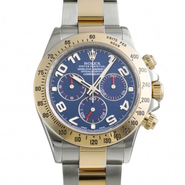 ロレックス ROLEX デイトナ 116523 ブルーアラビア文字盤 中古 腕時計
