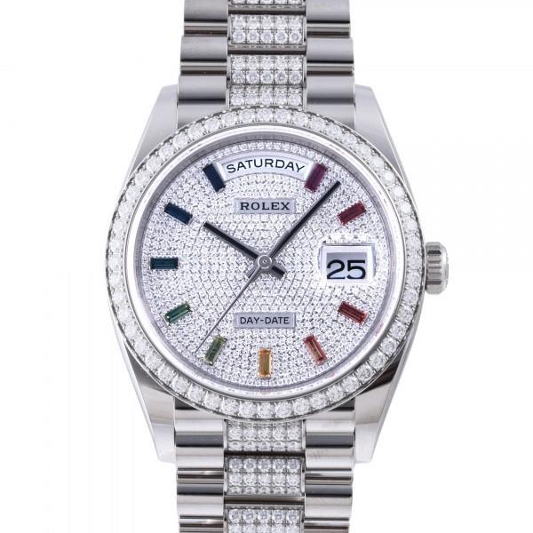 デイデイト ロレックス ROLEX 36 レインボーインデックス ベゼル