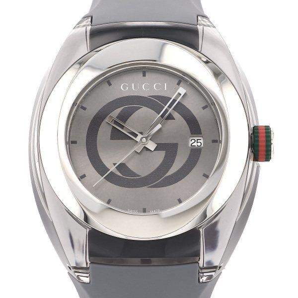 新素材新作 YA137109A シンク グッチ GUCCI シルバー文字盤 腕時計 新品 男性用