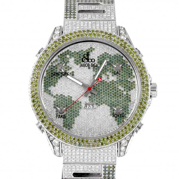 JACOB&CO ジェイコブ ファイブタイムゾーン W226116 全面ダイヤ文字盤  