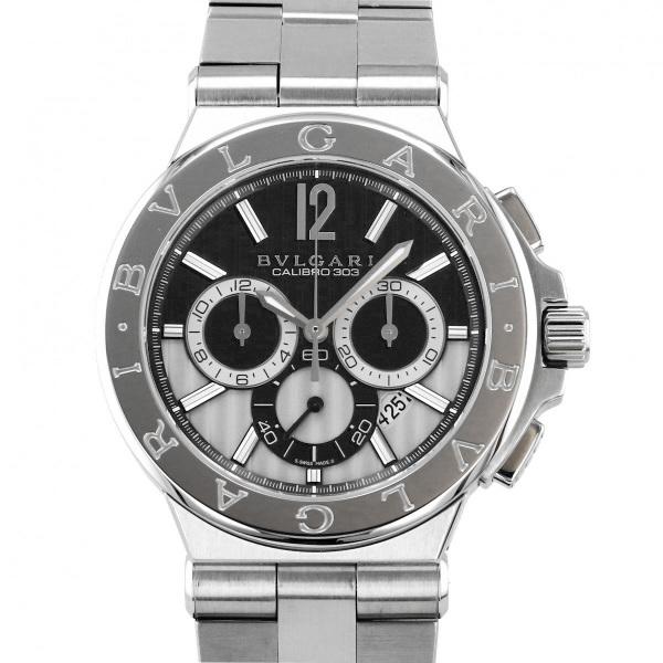 【最安値挑戦】 ブルガリ BVLGARI ディアゴノ シルバー DG42BSSDCH カリブロ303 ディアゴノ