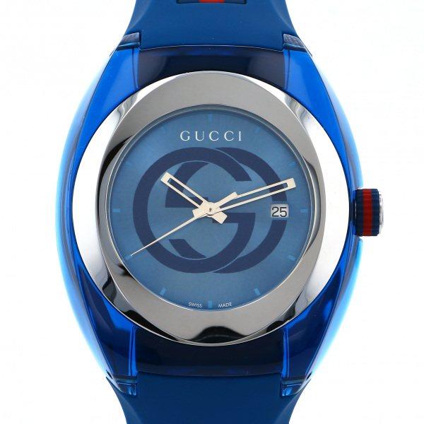 GUCCI（グッチ） シンク YA137104A ブルー文字盤 新品 腕時計 メンズ
