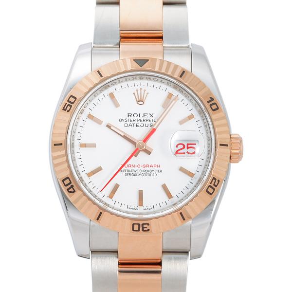 デイトジャスト ロレックス ROLEX ターノグラフ 116261 ホワイト文字盤