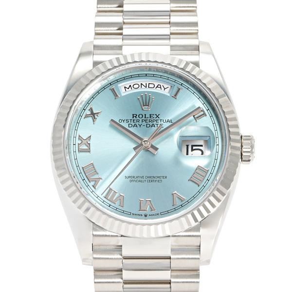 デイデイト ロレックス ROLEX 36 128236 アイスブルー/ローマ文字盤