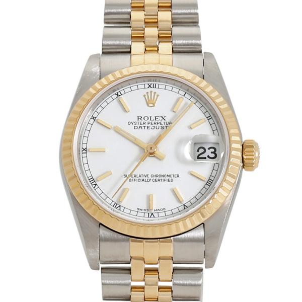 デイトジャスト ロレックス ROLEX 31 78273 ホワイト/バー文字盤 中古