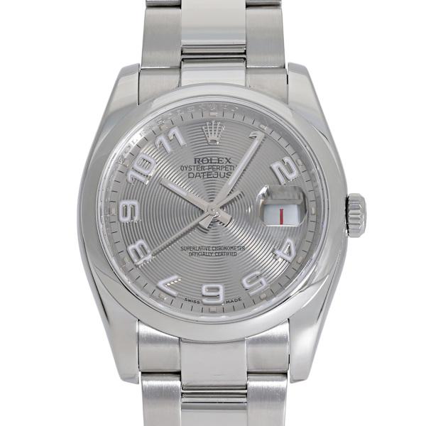 ロレックス デイトジャスト36 V番 116200 ROLEX 腕時計 シルバー文字盤 デイトジャスト ロレックス ROLEX 36 116200 シルバーアラビア文字盤