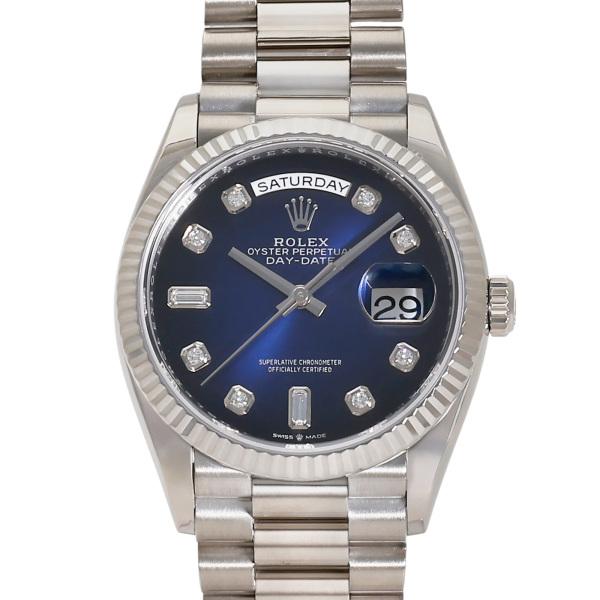 デイデイト ロレックス ROLEX 36 128239A ブルーオンブレ/8PD/2PB文字
