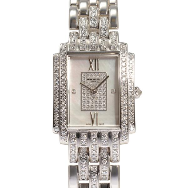 パテックフィリップ ゴンドーロ 4824G レディース 中古 腕時計 4824G ホワイト PATEK PHILIPPE（パテックフィリップ）ゴンドーロ 中古