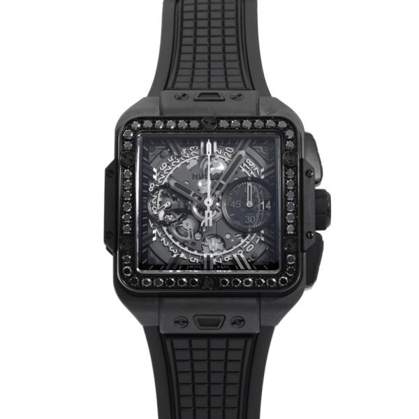 HUBLOT（ウブロ） スクエア・バンウニコ オールブラック ダイヤモンド
