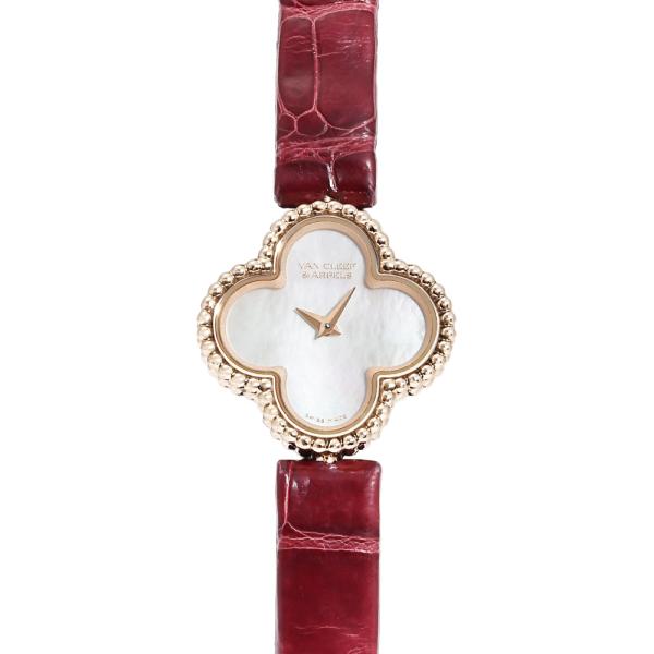 中古 ヴァン クリーフ&amp;アーペル Van Cleef &amp; Arpels VCARO8ZY00 ホワイトシェル レディース 腕時計 Van Cleef & Arpels - 中古 ヴァン クリーフ&アーペル Van Cleef