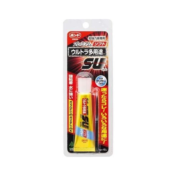 ボンドウルトラ多用途SUプレミアムソフト 10ml コニシ 5139 クリア 透明 接着剤 強力接着 ボンド 布用 布 補修 手芸