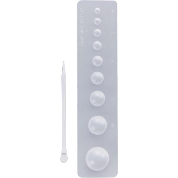 ハーティカラーとモデナカラーを混色するときに、配合に使う粘土の量をはかるものです。 同じ色を正確に再現することができます。  セット内容:カラーチャート、スティック、カラースケール