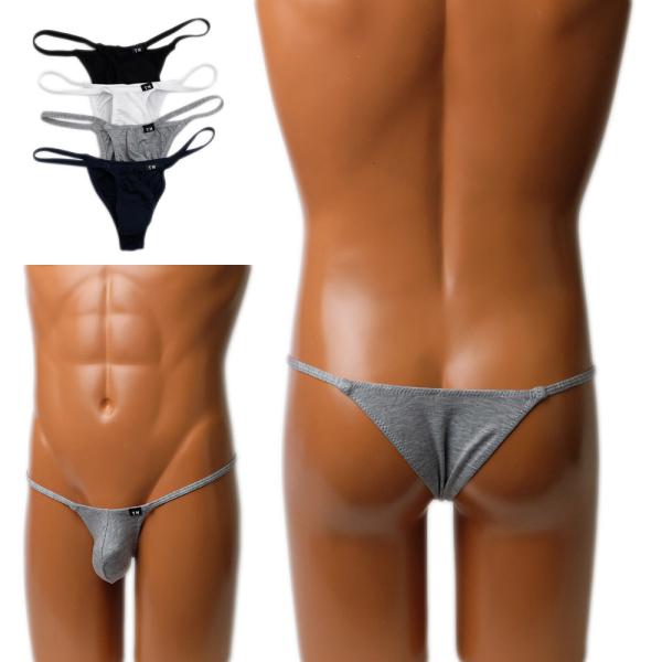 TMコレクション リヨセル スリム 脇細 ハーフバック ビキニ パンツ