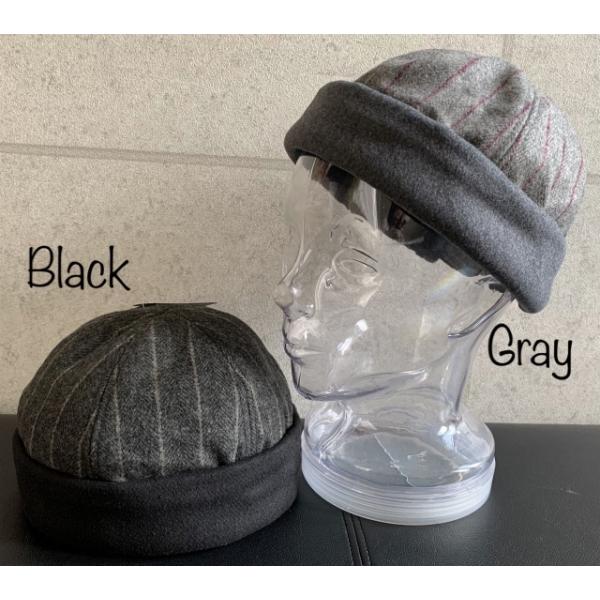 特価 帽子 フィッシャーマン メルトン ストライプ ロールキャップ ロシア帽 起毛 トーク帽 男女兼用 秋 冬 SALE  【店内商品2点以上ご購入で送料無料】