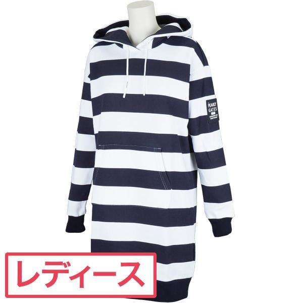 パーリーゲイツ PEARLY GATES 吊風裏毛起毛 ボーダーワンピース レディス :0000652232:PEARLY GATES by GDO !店 通販 パーリーゲイツ PEARLY GATES リアルゼブラニットワンピース レディス