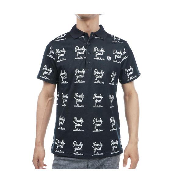 パーリーゲイツ☆新品 残1点 筆記体ロゴ ジャカード ポロシャツ PEARLY GATES パーリーゲイツ 筆記体ロゴジャカード 半袖
