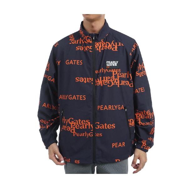 PEARLY GATES - MK　ストレッチヘリンボーンセリフロゴ柄フルジップブルゾン PEARLY GATES パーリーゲイツ ストレッチヘリンボーン